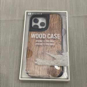 Recover Walnut Wood Case for iPhone 13 Pro Max / iPhone 12 Pro Max